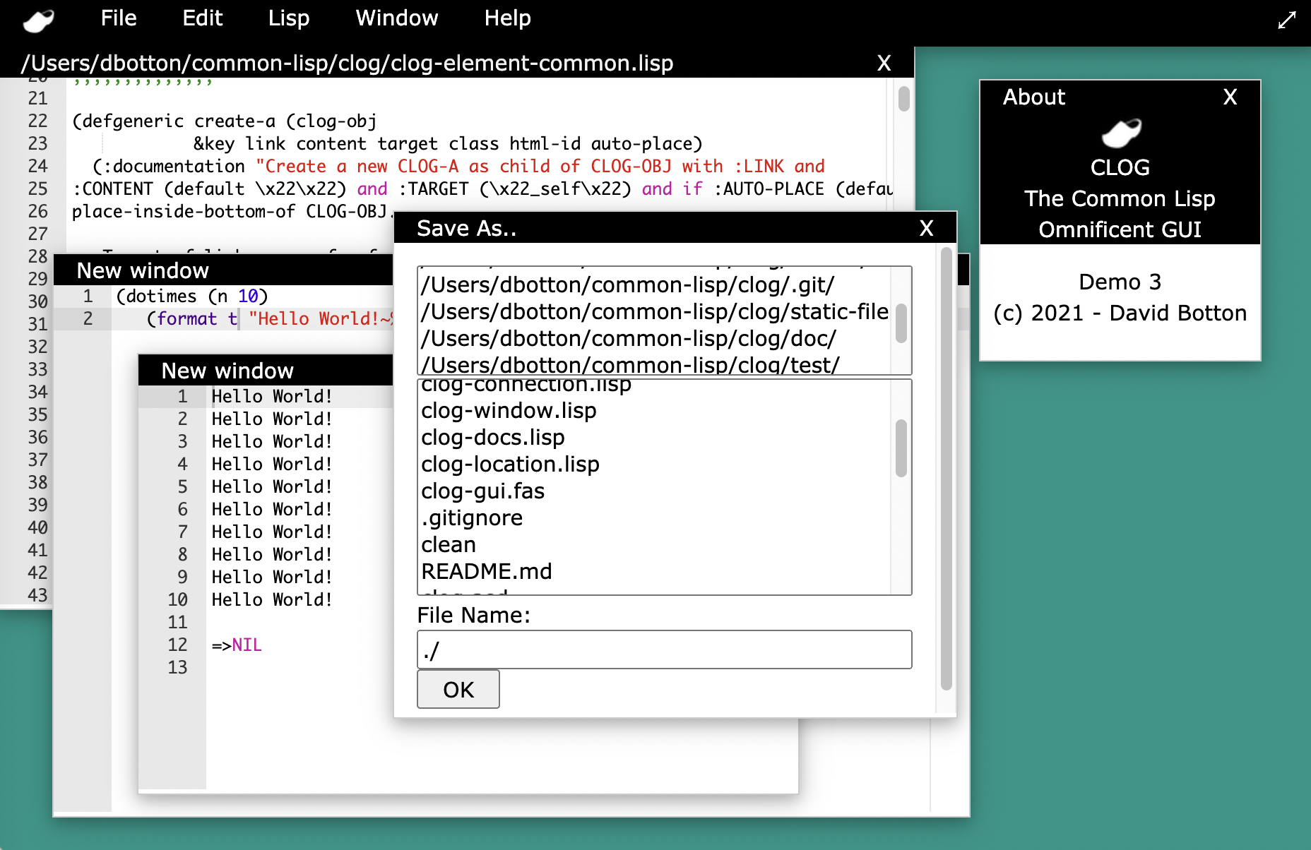 Clog Quickdocs